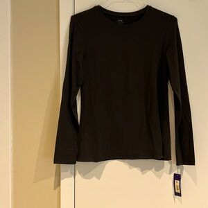 NEW Large long sleeved brown T-shirt